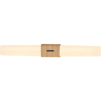 Afbeelding van LED badkamer wandlamp Helva Double Basic houtdecor