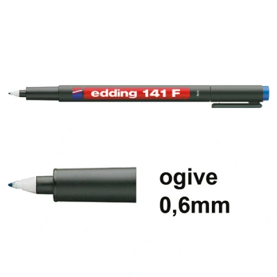Image de edding 141 F marqueur permanent pour la rétroprojection, bleu