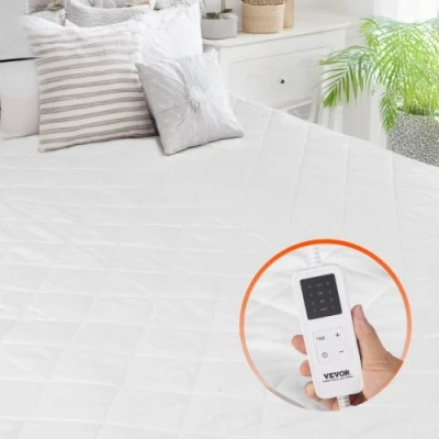 Image de VEVOR Surmatelas Chauffant Chauffe lit Électrique 150x80 cm Arrêt Automatique