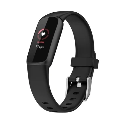 Afbeelding van Fitbit Luxe Sportbandje met gesp Maat: Large Zwart