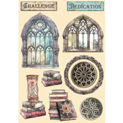 Afbeelding van Stamperia Master of Magic A5 Colored Wooden Shape (KLSP179)