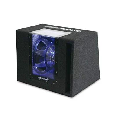 Afbeelding van Alpine SBG 1244BP bandpass kist 12 inch 250 watts RMS 4 ohms met leds