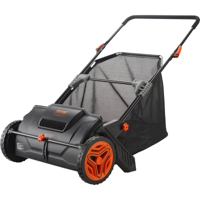 Afbeelding van VEVOR Grasmaaier, Handmatige Tuinveger, 53,5 cm Werkbreedte, 99L Opvangzak, Verstelbare Borstelhoogte, Geschikt voor Gazon, Oprit en Tuin, Ergonomisch Duurzaam Design