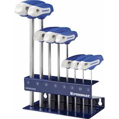 Afbeelding van Promat inbus t greepset 2 8mm 8delig 4000825000