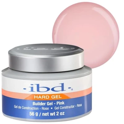 Image de IBD Hard Gel UV Builder Rose, 1er Pack (1 x 56 g) Made in USA Construction Premium pour Ongles