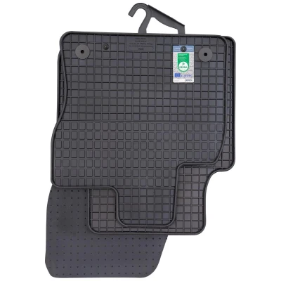 Afbeelding van Petex 21710 Vloermatset Rubber voor en achter 4 zwart