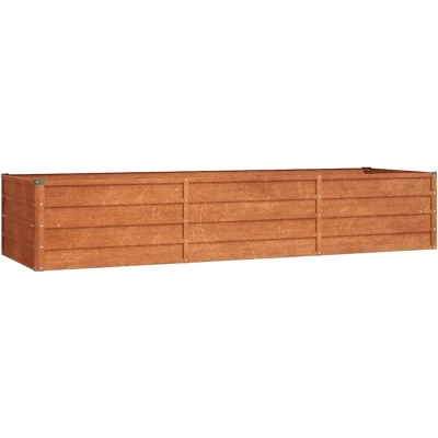 Afbeelding van Plantenbak verhoogd 240x80x45 cm cortenstaal roestig