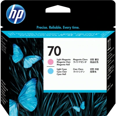 Afbeelding van HP 70 (C9405A) Printkop licht cyaan + magenta