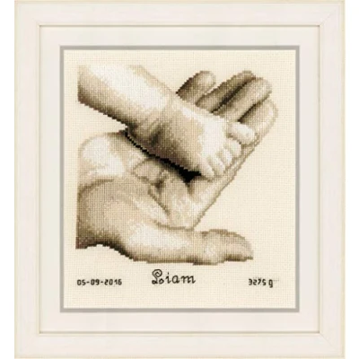 Afbeelding van Telpakket kit Babyvoetje op hand Vervaco PN 0156487