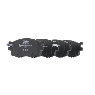 Afbeelding van VALEO 301868 Remblokkenset FIRST Vooras Incl. slijtage waarschuwingscontact Met anti kreukplaat HYUNDAI: i20 I Hatchback, ACCENT 3, KIA: RIO 2