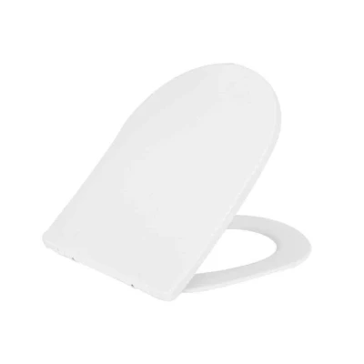 Afbeelding van Wiesbaden Shade slim toiletzitting softclose en quick release mat wit