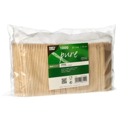 Afbeelding van Natuurlijke Prikkers Spiesjes Hout &quot;Pure&quot; Ø 3 x 100mm