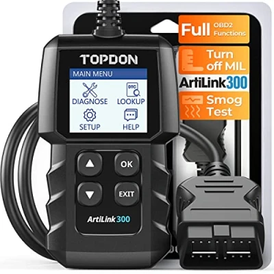 Afbeelding van TOPDON AL300 codelezer UK, automatische diagnosekoffer met volledige OBD2 functies, lees en verwijder motorfoutcode, van toepassing op auto&#039;s na 1996