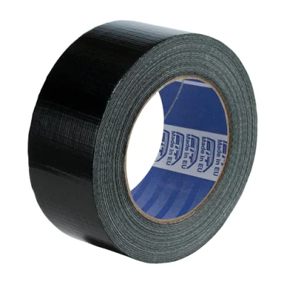 Image de ACIT Ruban toile américain 50 mm x 25 mètres imperméable réparation et bricolage isolant également utile pour les piscines moustiquaires tuyaux en caoutchouc plastique (Noir)