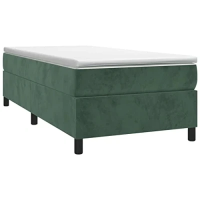 Afbeelding van Boxspringframe fluweel donkergroen 90x190 cm