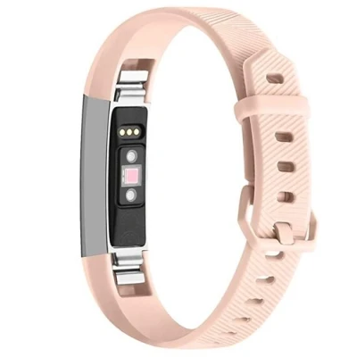 Afbeelding van FitBit Alta HR siliconen bandje met gesp Maat: Large Beige