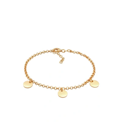 Afbeelding van Elli Coins Timeless Armband goldcoloured, Dames, Maat: 19, Gold coloured