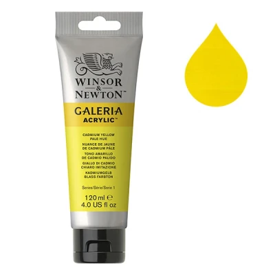 Image de Winsor &amp; Newton Galeria peinture acrylique (120 ml) 114 nuance de jaune cadmium pâle