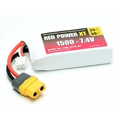 Afbeelding van Red Power LiPo accupack 7.4 V 1500 mAh Softcase XT60