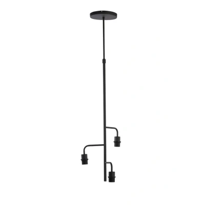 Afbeelding van Light &amp; Living Hanglamp EDISA Ø48x25cm Zwart