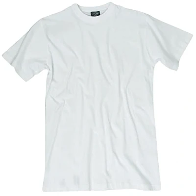 Afbeelding van Mil Tec T shirt met korte mouwen, klassieke militaire stijl, 6 kleuren om uit te kiezen, heren shirt, Wit