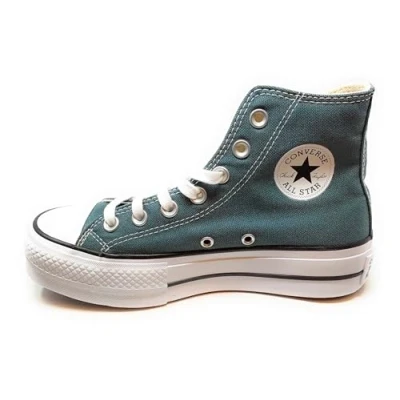 Afbeelding van Converse Chuck Taylor ALL STAR LIFT Platform Sneakers hoog, Dames, Maat: 37, True nature/natural ivory/black Textiel