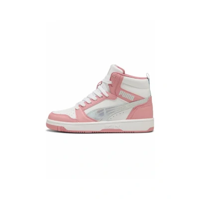 Afbeelding van Rebound V6 Mid Space Belle sneakers voor Dames, Roze/Wit, Maat 37 PUMA