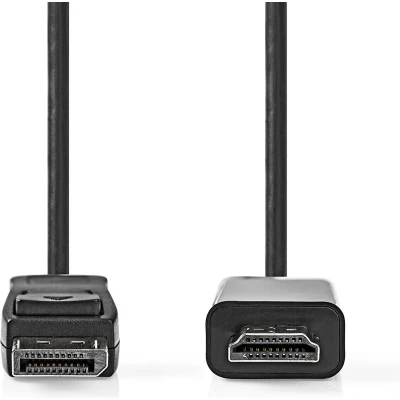 Afbeelding van DisplayPort naar HDMI kabel Nedis 3 meter (Full HD)