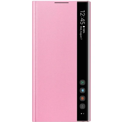 Afbeelding van Galaxy Note 10 Clear View Cover EF ZN970 Roze Samsung Smartphone Hoesjes Geen Verzendkosten &amp; Morgen In Huis