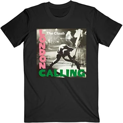 Afbeelding van The Clash London Calling Heren T shirt M Zwart