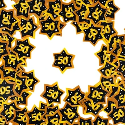 Afbeelding van Verjaardagsdecoratie confetti 50e verjaardag decoratie vrouw man