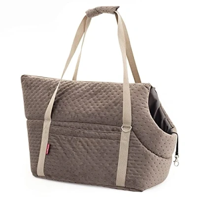 Afbeelding van Pet Carrier Hondendrager R2 M Bruin Velvet