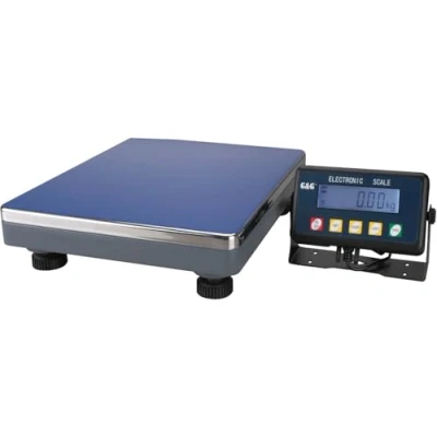 Afbeelding van G &amp; pakketweegschaal, platformweegschaal, digitale weegschaal, industrieel, PSE, 200 kg/10 g, G&amp;G werkt op batterijen mogelijk.