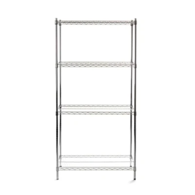 Afbeelding van Hendi Extra stevig opbergrek, Verchroomd, Zilver, 45,5(b)x91(d)x183(h)cm, 812259