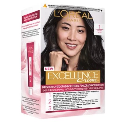 Afbeelding van L&#039;Oreal Excellence Creme Haarverf 1 Zwart