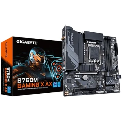 Afbeelding van Gigabyte B760M GAMING X AX Moederbord Socket Intel 1700 Vormfactor Micro ATX chipset Intel® B760