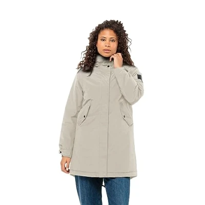 Afbeelding van Jack Wolfskin Talforst Parka, Dames, Maat: Small, Dusty grey