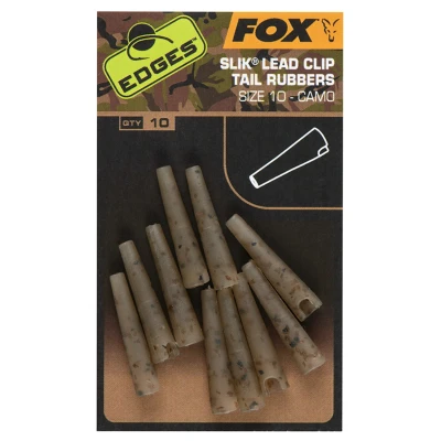 Afbeelding van Fox Edges Camo Slik Lead Clip Tail Rubbers (10 pcs) Size 10
