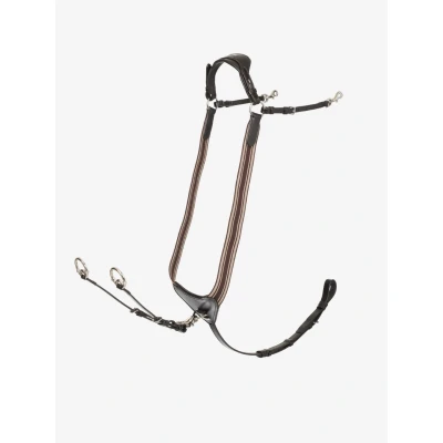 Image de LeMieux Collier de Chasse Arika Elastic Marron/Argent