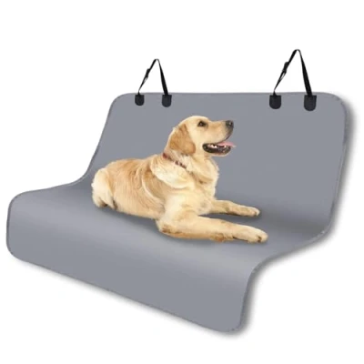 Afbeelding van Nobleza autostoelhoezen voor honden, waterdichte achterbankhoes, kofferbak, waterdicht en antislip bijna alle auto&#039;s SUV&#039;s, universele maat grijs 140 x 110 cm