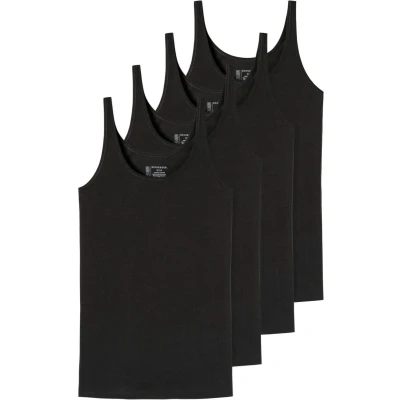 Afbeelding van Schiesser 4 PACK Hemd, Dames, Maat: 38, Schwarz