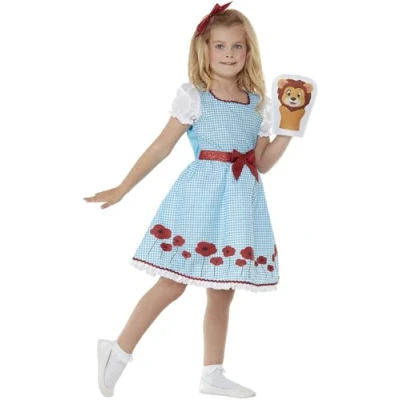 Afbeelding van Smiffys Deluxe Country Girl Kinder Kostuum Kids tm 12 jaar Blauw
