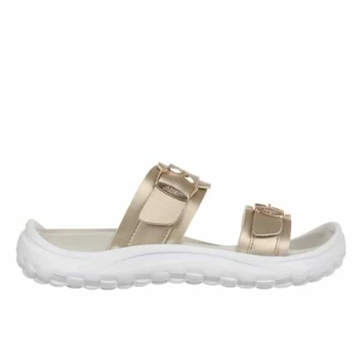 Afbeelding van MBT FUJI II Leren damessandalen. Lichte comfortabele schoenen voor lente en zomer. Fysiologische comfort stabiliteit. Herstelsandalen een moderne stijl, Lt Goud, 40 EU