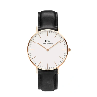 Afbeelding van Daniel Wellington Classic Sheffield 36M Horloge Rose goldcoloured, Maat: 36, gold coloured