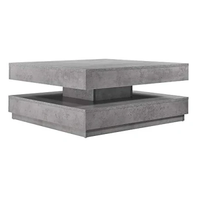 Afbeelding van Salontafel Napels met draaibaar tafelblad betonlook