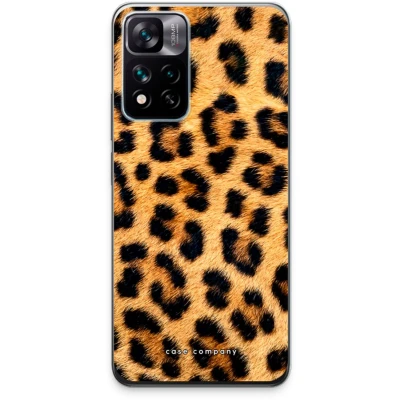 Afbeelding van Case Company® hoesje geschikt voor Xiaomi 11i Hypercharge Luipaard Soft Cover Telefoonhoesje Bescherming aan alle Kanten en Schermrand