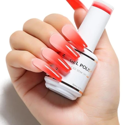 Afbeelding van Nicedeco 15 ml gelnagellak, temperatuurverandering, UV/LED, voor manicure en pedicure, professioneel gebruik, salon thuis, houdt lang eenvoudig aan te brengen, 01
