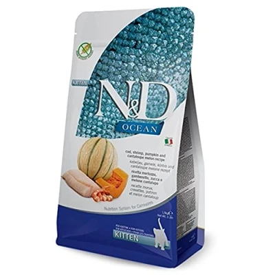 Afbeelding van N&amp;D Ocean voeding voor de kitten Kabeljauw 1.5 kg.
