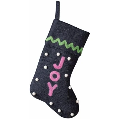 Afbeelding van Ginger Ray Vilten kerstsok Joy 42 cm x 20