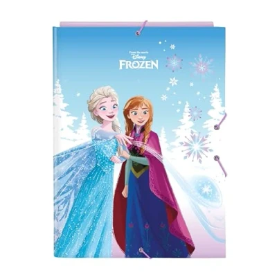 Afbeelding van Ringmap Frozen Cool days Paars Hemelsblauw A4 26 x 33.5 2.5 cm